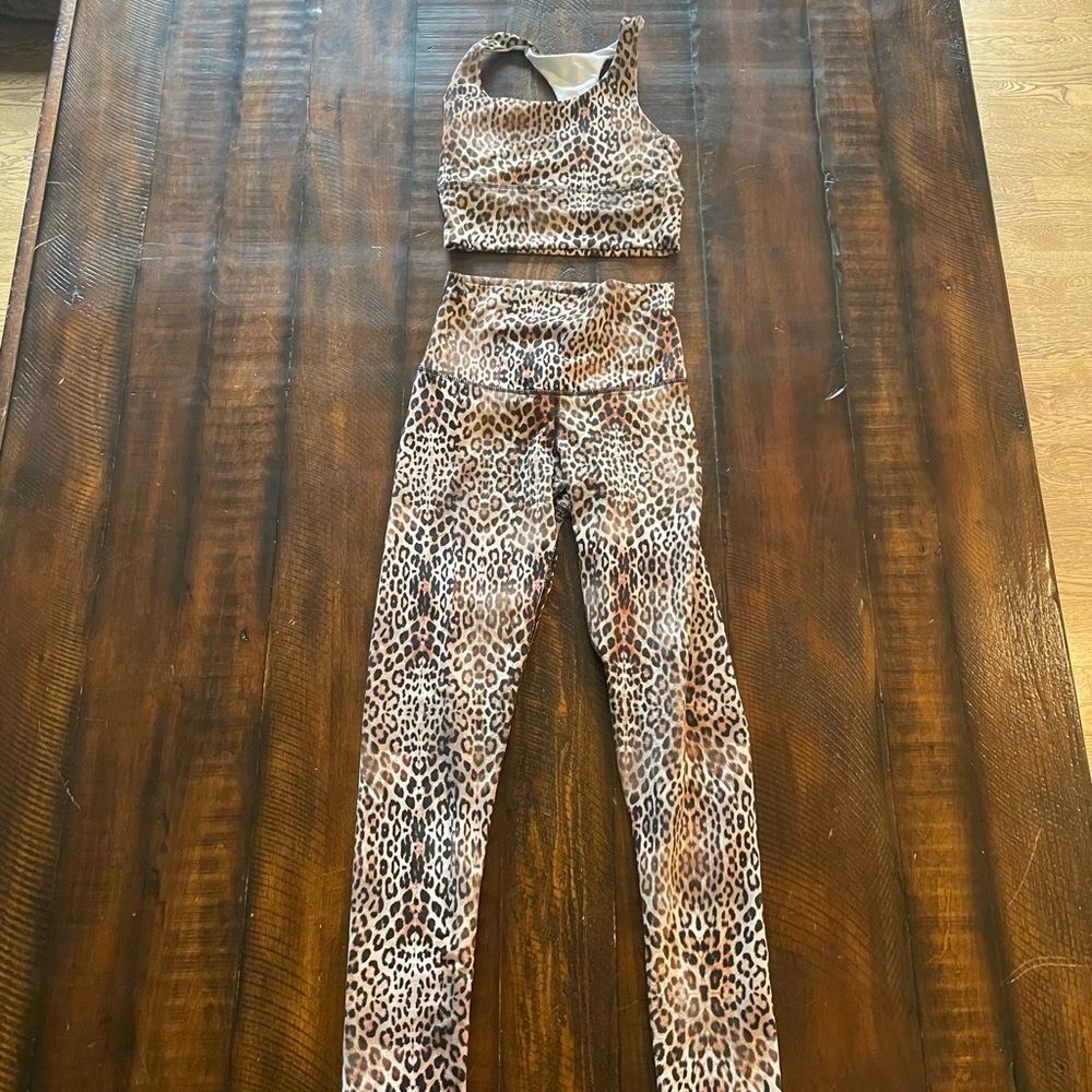 Cheetah Print Workout Set
